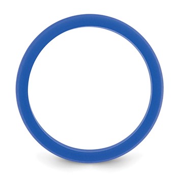 Silicone Blue 8.70mm Flat Edge Band — alternate view