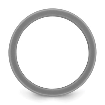 Silicone Dark Gray 8.70mm Flat Edge Band — alternate view