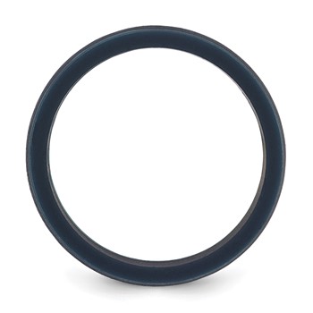 Silicone Navy Blue 8.70mm Flat Edge Band — alternate view