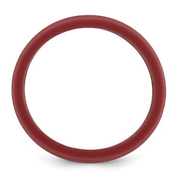 Silicone Dark Red 8.70mm Flat Edge Band — alternate view