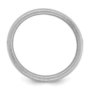 Silicone Metallic Silver 8.70mm Flat Edge Band — alternate view