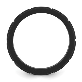 Silicone Black 8mm Grid Pattern Band — alternate view