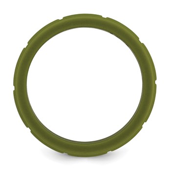 Silicone Olive Green 8mm Grid Pattern Band — alternate view