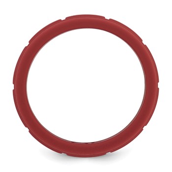 Silicone Dark Red 8mm Grid Pattern Band — alternate view