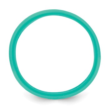 Silicone Aqua Blue 8.50mm Grooved Band — alternate view