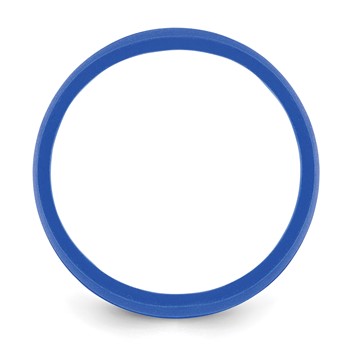 Silicone Blue 8.50mm Grooved Band — alternate view