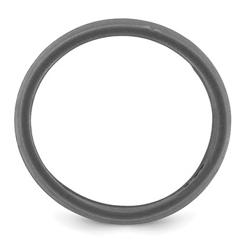 Silicone Dark Gray 8.50mm Grooved Band — alternate view