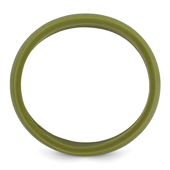 Silicone Olive Green 8.50mm Grooved Band — alternate view
