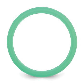 Silicone Mint Green 4mm Ridged Edge Band — alternate view