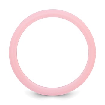 Silicone Pink 4mm Ridged Edge Band — alternate view
