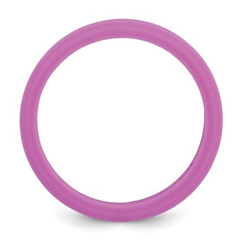 Silicone Purple 4mm Ridged Edge Band — alternate view