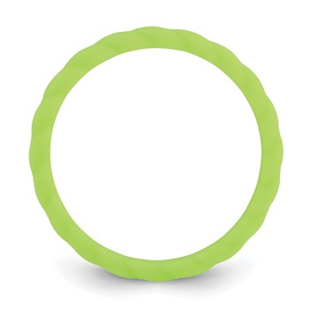 Silicone Bright Green 3mm Braided Band — alternate view