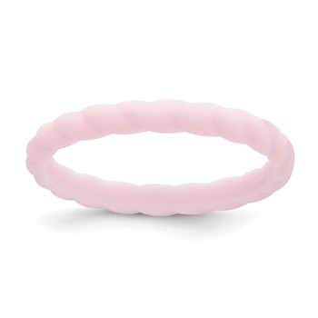 Silicone Lavender 3mm Braided Band