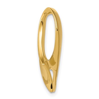 14k Polished Slide Fits up to 6mm Regular/10mm Fancy or Reversible Omega — alternate view