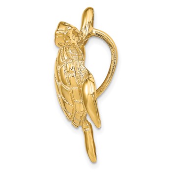 14K Large Polished Sea Turtle Omega Slide — alternate view