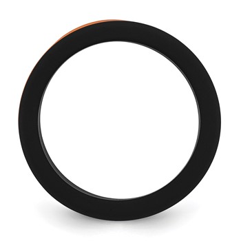 Silicone Black with Removable Orange Center 8mm Band — alternate view