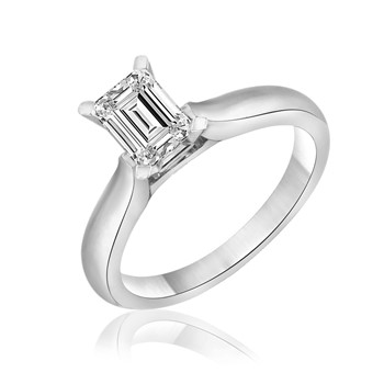 14KW 1/2 EMERALD CUT SOL RG MTG ONLY
