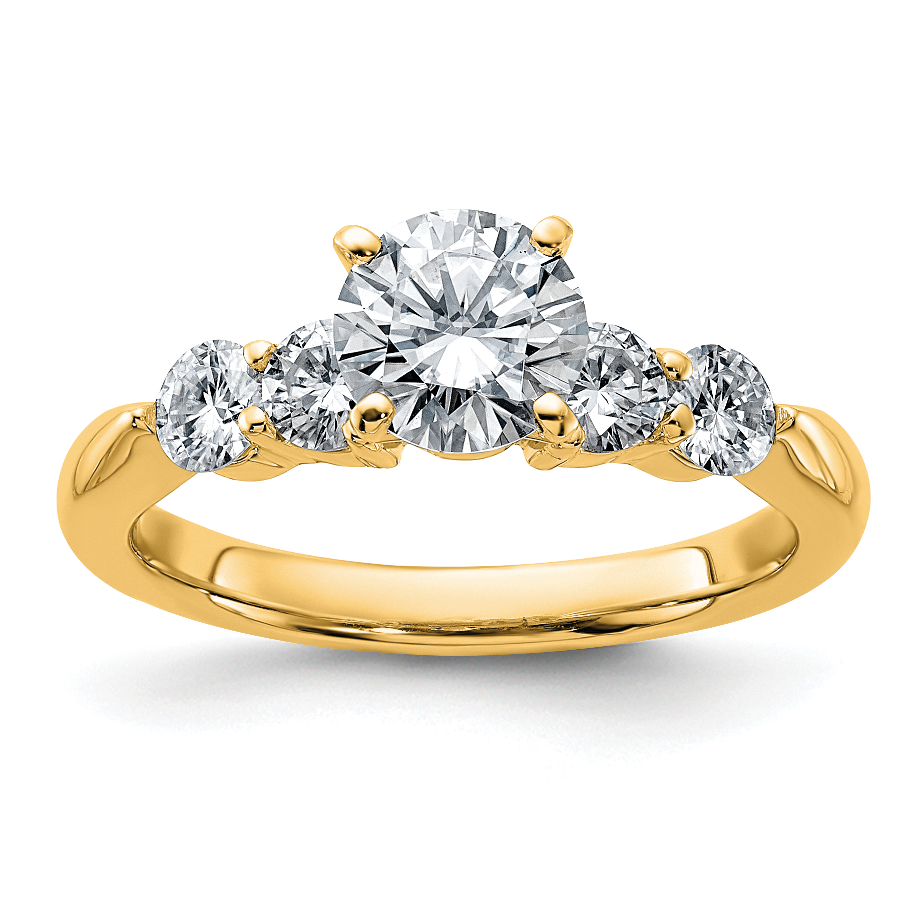 14k 1 5/8ct. G H I True Light Moissanite Engagement Ring
