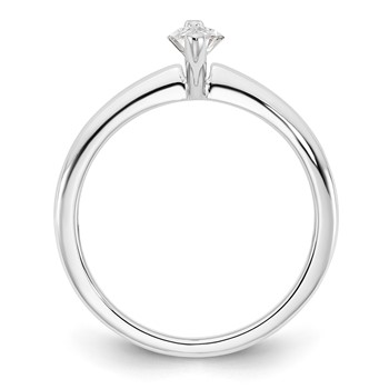 14kw 8x4mm MARQUISE Solitaire Mounting Sz 10 — alternate view