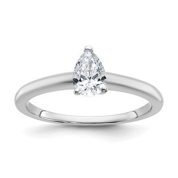 14kw 6x4mm PEAR Solitaire Mounting Sz 10