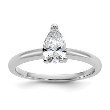 14kw 7x5mm PEAR Solitaire Mounting Sz 10
