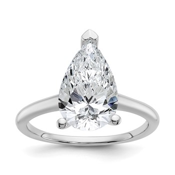 14kw 12x8mm PEAR Solitaire Mounting Sz 10