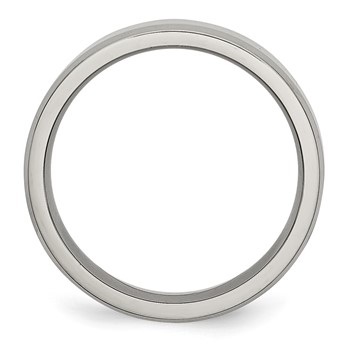 Chisel Stainless Steel Polished 6mm Beveled Edge Band — alternate view