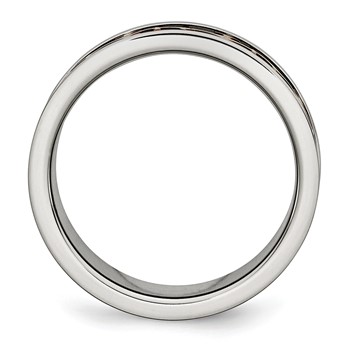 Stainless Steel Brown IP-plated Crosses Ring — alternate view