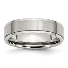 Chisel on sale tungsten ring