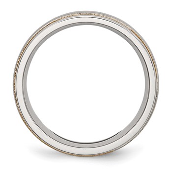 Stainless Steel Brushed and Polished Yellow IP-plated Band — alternate view