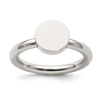 Chisel Stainless Steel Polished Circle Ring
