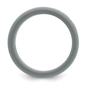 Chisel Stainless Steel Brushed Grey Silicone Center 8mm Band — alternate view