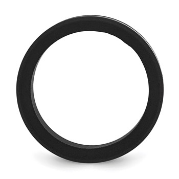 Chisel Stainless Steel Brushed Black Silicone Center 8mm Band — alternate view