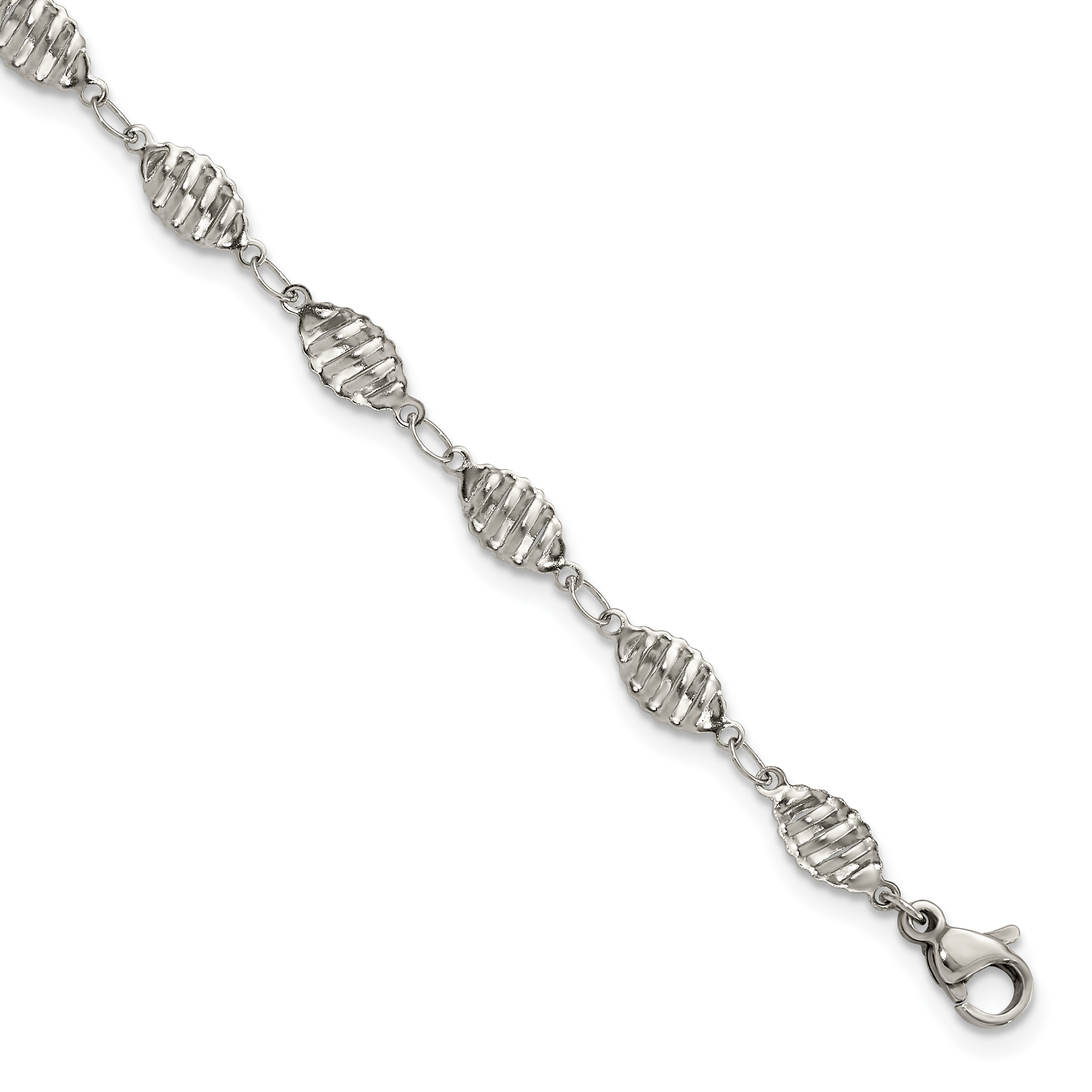 14k 2.2mm Lightweight Flat Bismark Chain Anklet - Quality Gold