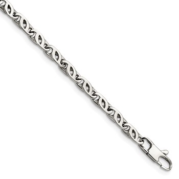 Chisel Stainless Steel Polished 7.5 inch Fancy Link Bracelet