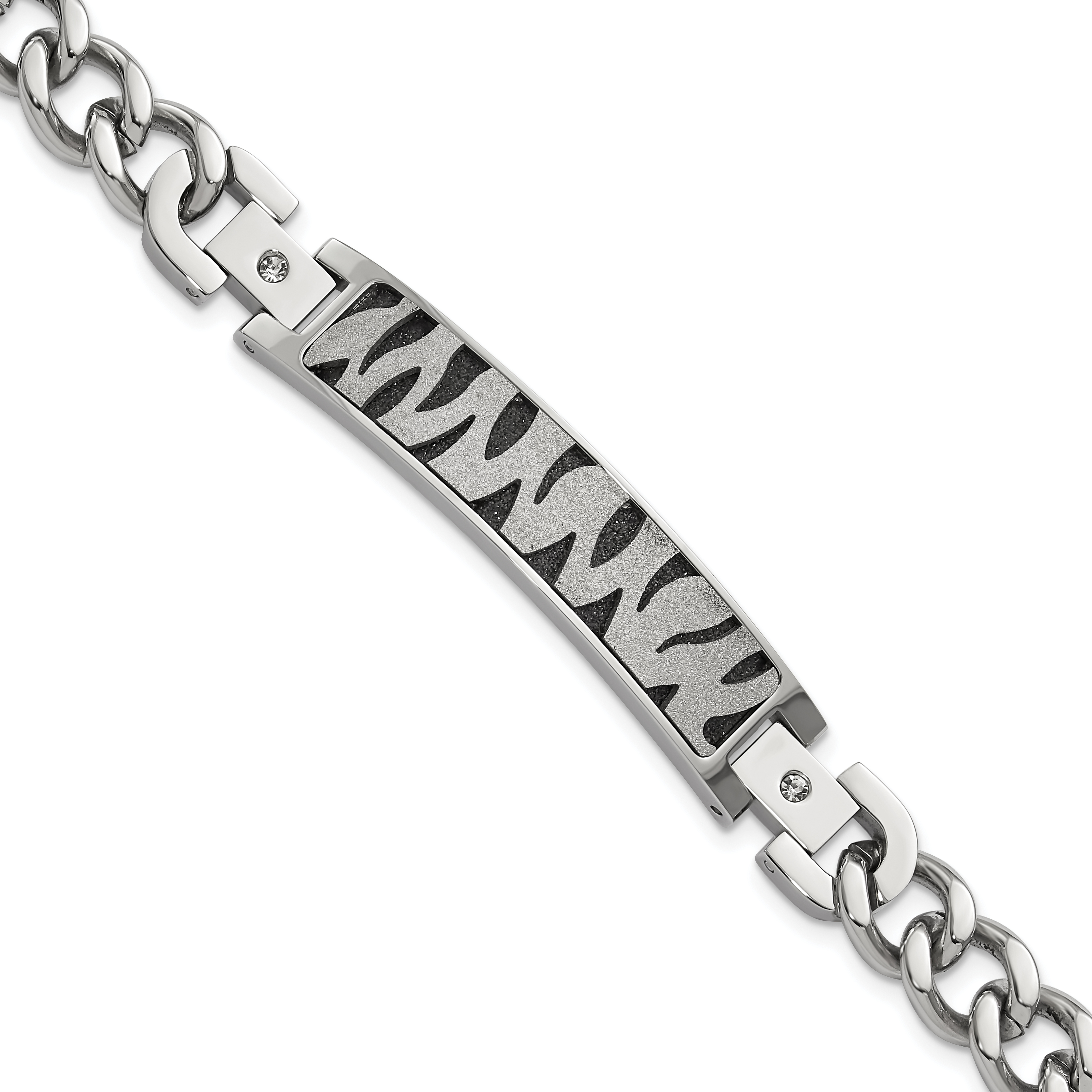 CLOCKS AND COLOURS Gangplank sterling silver chain bracelet
