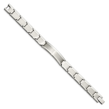 Chisel Stainless Steel Brushed and Polished 8.25 inch ID Bracelet — alternate view
