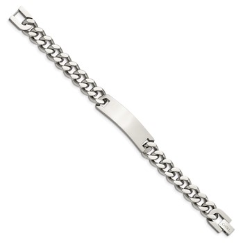 Chisel Stainless Steel Polished Curb Chain 7.75 inch ID Bracelet — alternate view