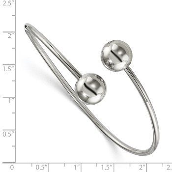 Stainless Steel Polished Flexible Bangle — alternate view