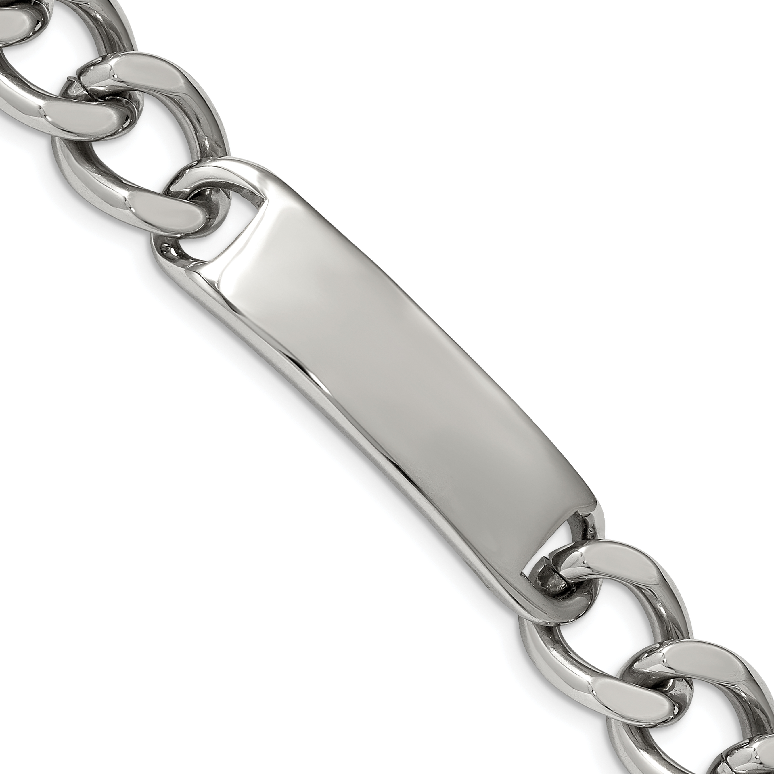 Chisel Stainless Steel Polished ID Bracelet - Chisel