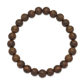 Chisel 8mm Tigerwood Beaded Stretch Bracelet — alternate view