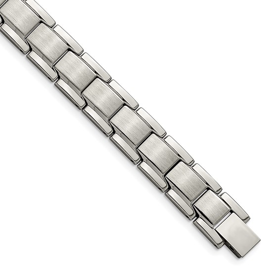 Stainless Steel Antiqued and Brushed 8.50mm 8.25in Bracelet Stainless Steel Antiqued and Brushed 8.50mm 8.25in Bracelet