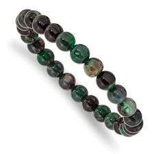 Image of Chisel 8mm Aquatic Agate Beaded Stretch Bracelet