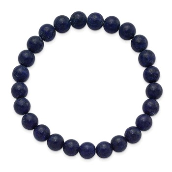 Chisel 8mm Lapis Agate Beaded Stretch Bracelet — alternate view