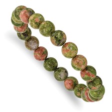 Image of Chisel 8mm Unakite Agate Beaded Stretch Bracelet