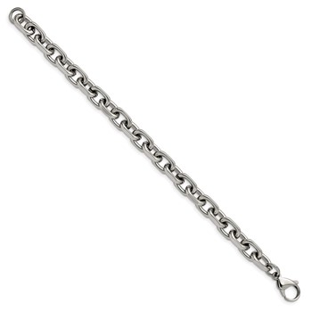 Chisel Stainless Steel Polished 8.5mm 8.75 inch Cable Bracelet — alternate view