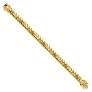 Chisel Stainless Steel Polished Yellow IP-plated with CZ 9.25 inch Curb Link Bracelet — alternate view
