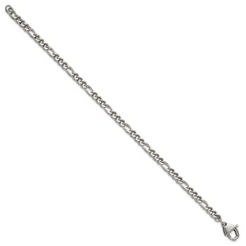 Chisel Stainless Steel Polished 4mm 8.5 inch Franco Chain Bracelet — alternate view