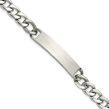 Chisel Stainless Steel Polished Curb Link 7.75 inch ID Bracelet
