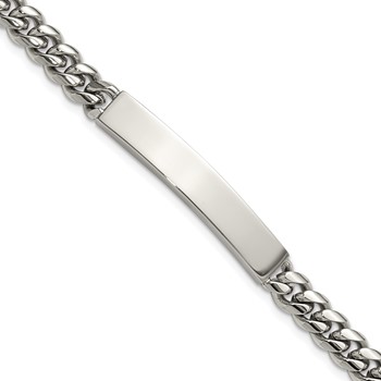 Chisel Stainless Steel Polished Curb Link 8 inch ID Bracelet